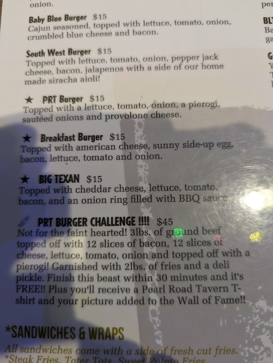 Pearl Road Tavern & Eatery Menu - Image 5